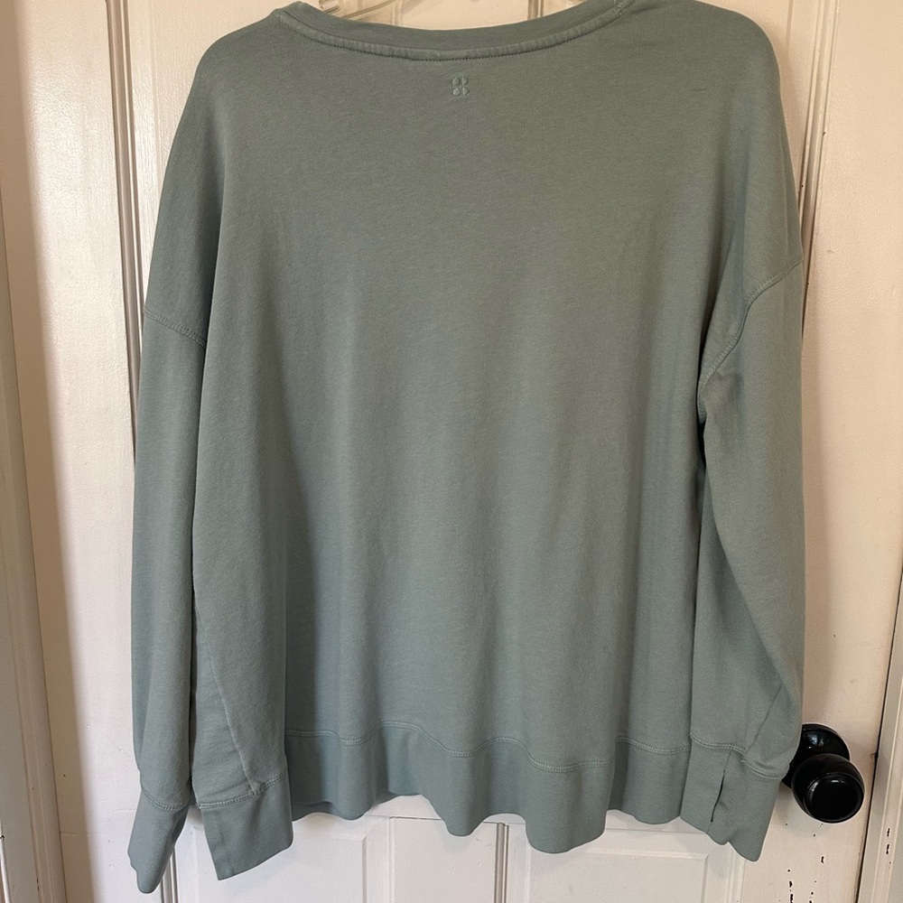 Sweaty Betty After Class Sweatshirt. Size 12 Sage Green. - Picture 7 of 14